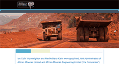 Desktop Screenshot of african-minerals.com
