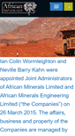 Mobile Screenshot of african-minerals.com