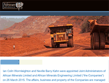 Tablet Screenshot of african-minerals.com
